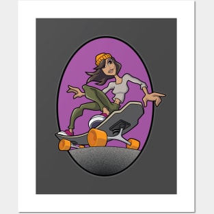 Longboard cruising Posters and Art